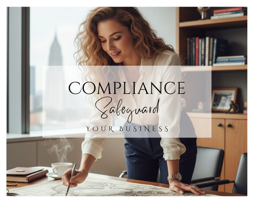 Lady standing at a desk planning 